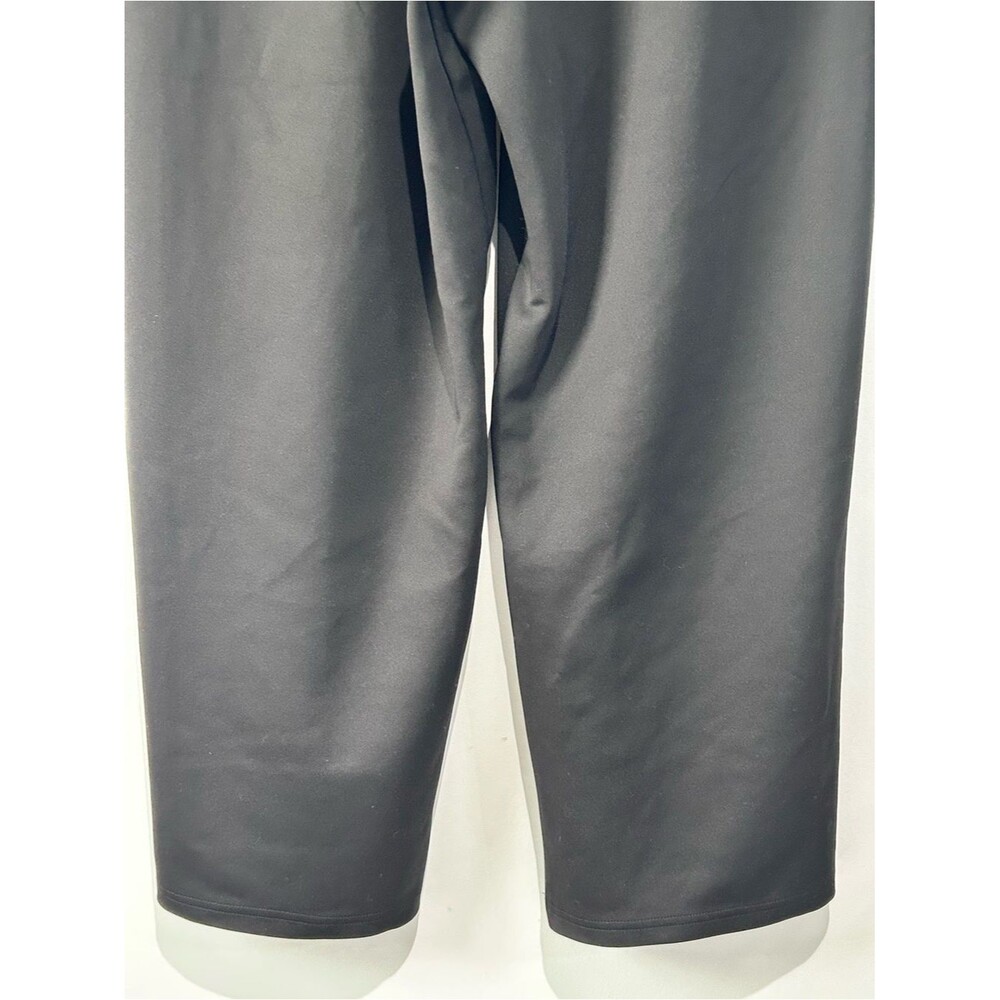 adidas Active Wide Leg Pants Black Women’s Medium Stretch Zip Pocket Athleisure - Picture 9 of 10
